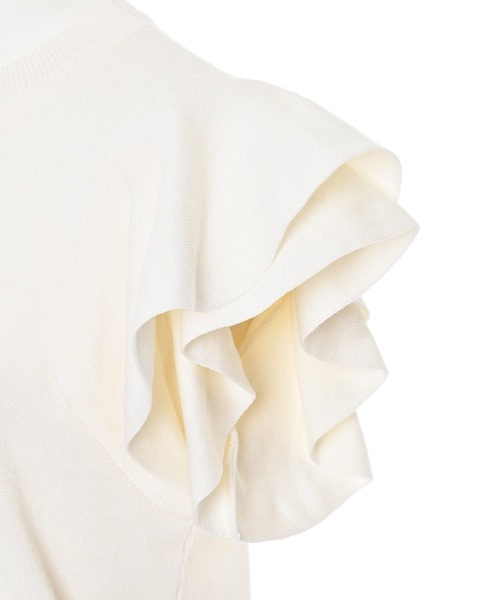tシャツ 「Narcissus」フリルニットトップス レディース Narcissus tシャツ 「Narcissus」フリルニットトップス
