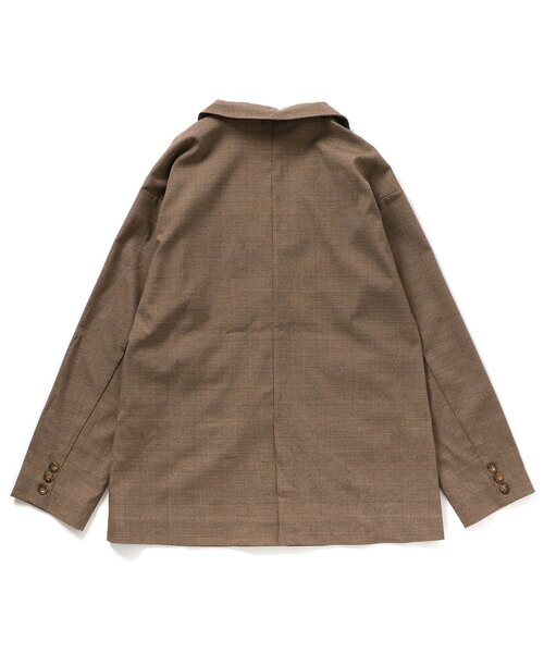 algy（アルジー）の「【セットアップ】ロングジャケット（テーラードジャケット・キッズ・ブラウン/グレー・MEDIUM/SMALL/X-SMALL/XX-SMALL）」の11枚目の写真