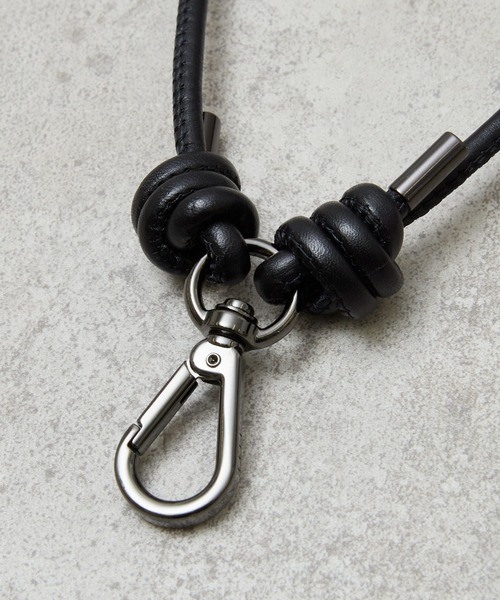 And A（アンドエー）の「ITTI イッチ / HERRIE PHONE STRING BK / STCOW ヘリーフォンストリングスマホコード マルチコード / ITTI-GOODS-059-STC-BK（スマホグッズ・メンズ・ブラック・FREE）」の7枚目の写真