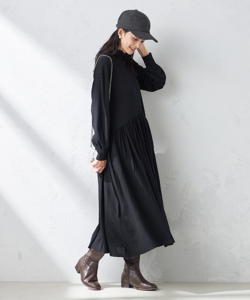 a.v.v(アーヴェヴェ)の「ヘリンボーンキャップ(キャップ・レディース・チャコールグレー/ブラウン・38)」の15枚目の写真