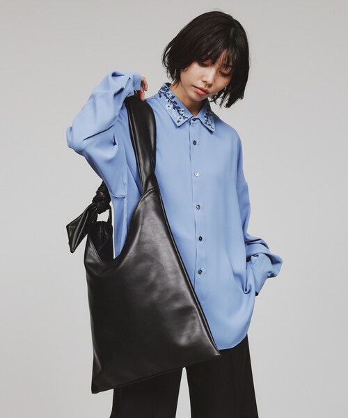 tk.TAKEO KIKUCHI(ティーケータケオキクチ)の「◆ギミックショルダーバッグ(ショルダーバッグ・レディース・ホワイト系3/ホワイト系2/ブラック/ブラック系4/ブラック系/ブルー系その他7/ブルー系その他4/シルバー系5/ブラック系8・00)」の12枚目の写真