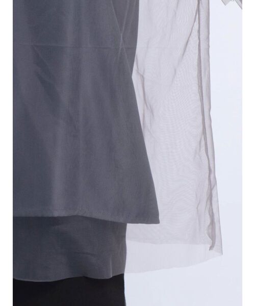 LAGUNAMOON(ラグナムーン)の「チュールブラウス(シャツ/ブラウス・レディース・ブラック/チャコールグレー・FREE)」の13枚目の写真