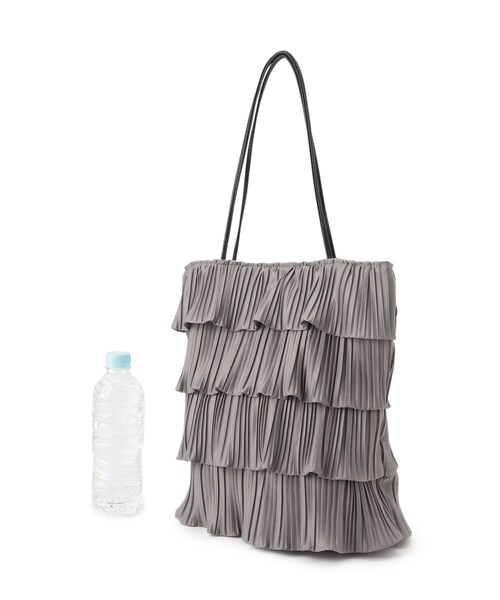 grove（グローブ）の「◆プリーツティアードトート（トートバッグ・レディース・ブラック/グレー/チャコールグレー・00）」の12枚目の写真