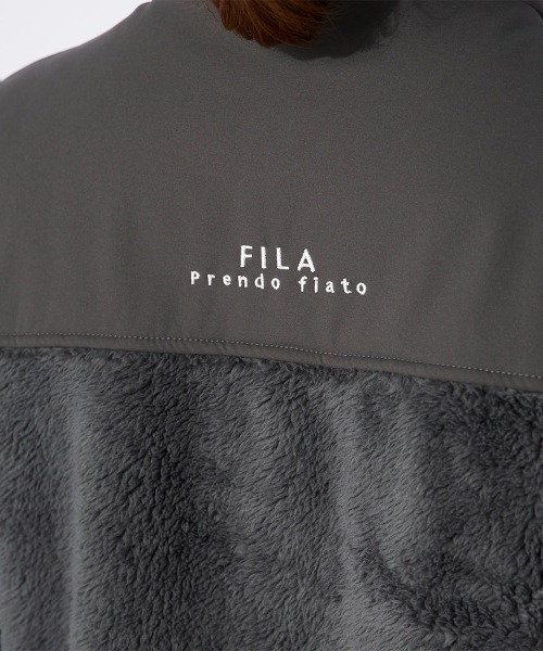 FILA（フィラ）の「モコモコトラックジャケット（その他トップス・レディース・ダークグレー/アイボリー/カーキ・MEDIUM/LARGE/X-LARGE）」の8枚目の写真
