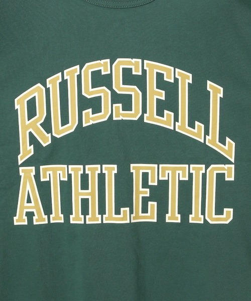 Russell Athletic（ラッセルアスレティック）の「【RUSSELL ATHLETIC (ラッセルアスレティック）】別注ロングスリーブロゴT（Tシャツ/カットソー・レディース・ブラック/グリーン/オフホワイト・FREE）」の16枚目の写真