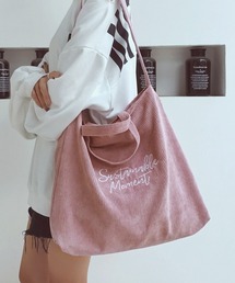 VIBGYOR Women | 【resonance】コーデュロイ トートバッグ/ショルダーバッグ【2way/A4サイズ収納可能】(トートバッグ)
