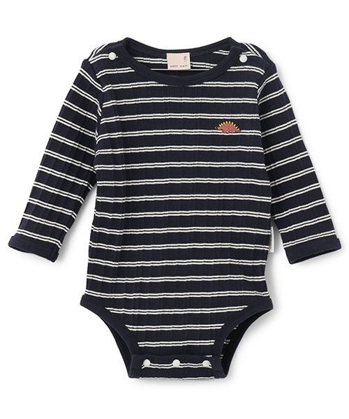 petit main（プティマイン）の「ランダムテレコBDロンパース（ロンパース・キッズ・レッド/グリーン/ネイビー・70cm/80ｃｍ）」の3枚目の写真