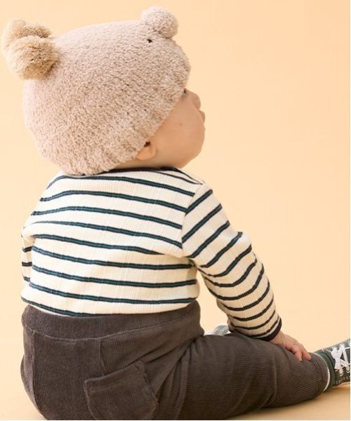 petit main（プティマイン）の「ランダムテレコBDロンパース（ロンパース・キッズ・レッド/グリーン/ネイビー・70cm/80ｃｍ）」の4枚目の写真