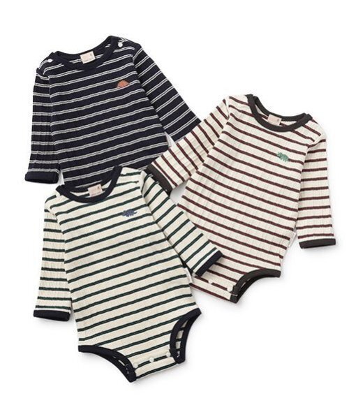 petit main（プティマイン）の「ランダムテレコBDロンパース（ロンパース・キッズ・レッド/グリーン/ネイビー・70cm/80ｃｍ）」の14枚目の写真