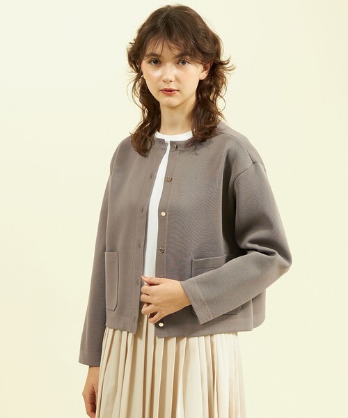 【セール】【WEB&一部店舗限定】ミラノリブニットジャケット（ノーカラージャケット）｜MACKINTOSH PHILOSOPHY（マッキントッシュ フィロソフィー）