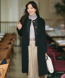 21区　ニジュウサンク（レディース）　チェスターコート 滝沢眞規子さん着用】ウールカシミヤビーバー チェスターコート