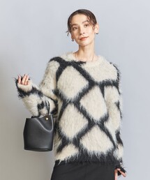BEAUTY&YOUTH UNITED ARROWS | バイカラージャカード シャギーニットプルオーバー(ニット/セーター)