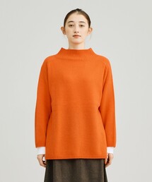 【WOMEN】ウールカシミヤ ハイネックニット