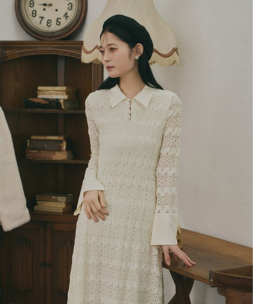 クラシカルレースワンピース（ワンピース）｜Olu.（オルドット