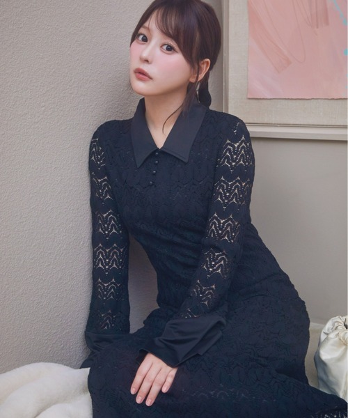 Olu.（オルドット）の「クラシカルレースワンピース（ワンピース