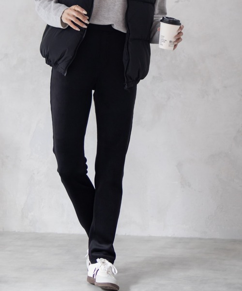 nAvy 温℃ あったか 裏ベロアスリムパンツ（その他パンツ）｜NAVY