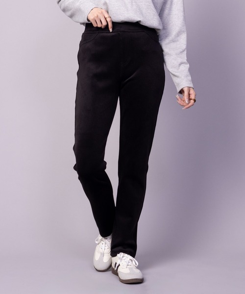NAVY（ネイビー）の「nAvy 温℃ あったか 裏ベロアスリムパンツ（その他パンツ・レディース・ブラウン/ブラック・M/L）」の20枚目の写真
