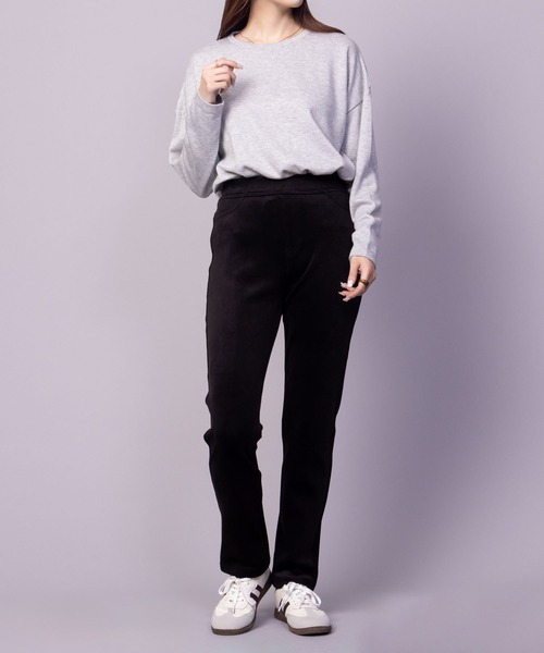 NAVY（ネイビー）の「nAvy 温℃ あったか 裏ベロアスリムパンツ（その他パンツ・レディース・ブラウン/ブラック・M/L）」の19枚目の写真