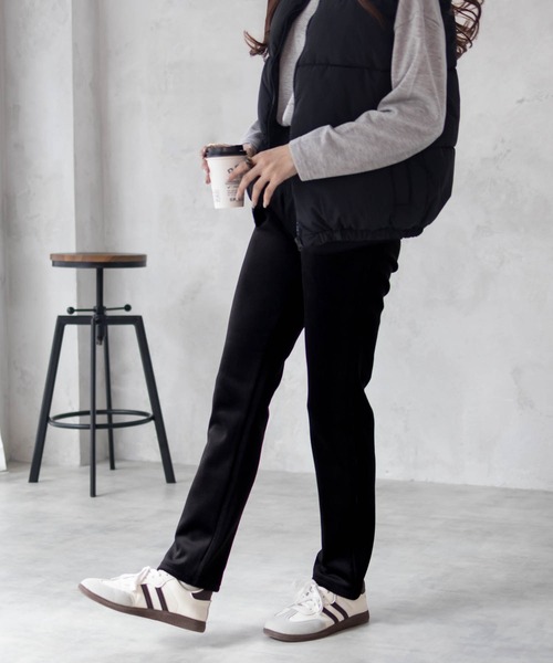 NAVY（ネイビー）の「nAvy 温℃ あったか 裏ベロアスリムパンツ（その他パンツ・レディース・ブラウン/ブラック・M/L）」の16枚目の写真