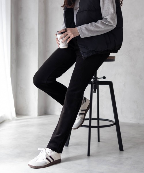 NAVY（ネイビー）の「nAvy 温℃ あったか 裏ベロアスリムパンツ（その他パンツ・レディース・ブラウン/ブラック・M/L）」の17枚目の写真