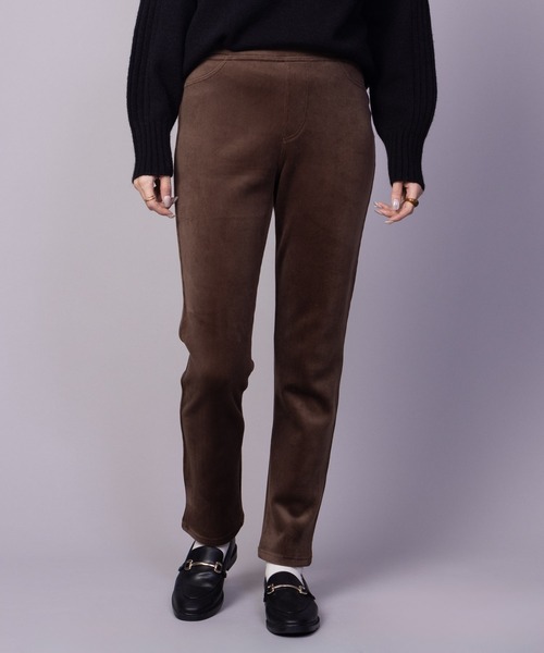 nAvy 温℃ あったか 裏ベロアスリムパンツ（その他パンツ）｜NAVY