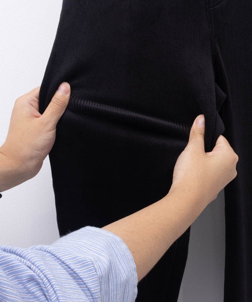 NAVY（ネイビー）の「nAvy 温℃ あったか 裏ベロアスリムパンツ（その他パンツ・レディース・ブラウン/ブラック・M/L）」の13枚目の写真