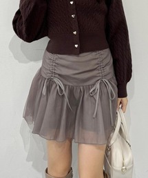 one after another NICE CLAUP | バレエコア/ドロストミニスカート(スカート)