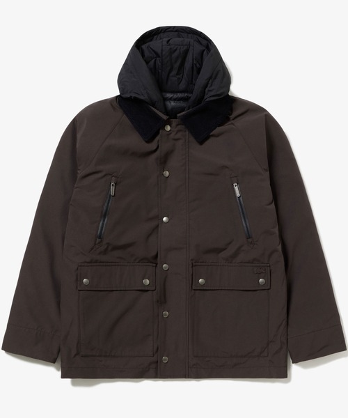 LACOSTE（ラコステ）の「3WAY 中綿ダウン ハンティングコート（ダウンジャケット/コート・メンズ・ダークネイビー/ダークグリーン/ブラック/ダークブラウン・48/46/50/52）」の2枚目の写真