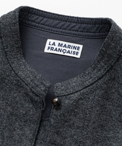 LA MARINE FRANCAISE(マリン フランセーズ)の「ウールジャージージャンパースカート(ワンピース・レディース・チャコールグレー/ベージュ/ネイビー・FREE)」の6枚目の写真