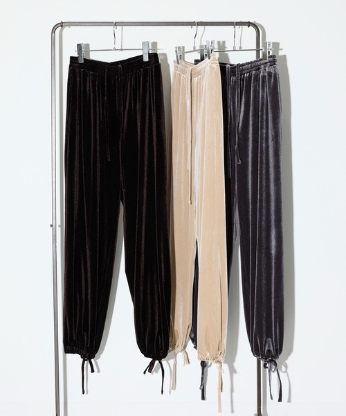 完売！liten リテン Velour easy pants ベロアパンツ2 完売！liten リテン Velour easy pants ベロアパンツ2
