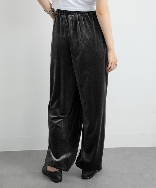 vieux by MAISON BREEZE(ビューバイメゾンブリーズ)の「【vieux by MAISON BREEZE】イージーベロアパンツ Easy velour pants(その他パンツ・レディース・ライトベージュ/チャコールグレー/ダークブラウン・FREE)」の12枚目の写真