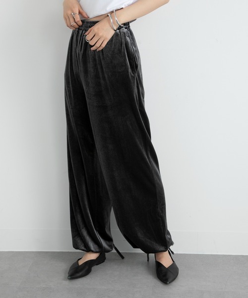 vieux by MAISON BREEZE(ビューバイメゾンブリーズ)の「【vieux by MAISON BREEZE】イージーベロアパンツ Easy velour pants(その他パンツ・レディース・ライトベージュ/チャコールグレー/ダークブラウン・FREE)」の15枚目の写真