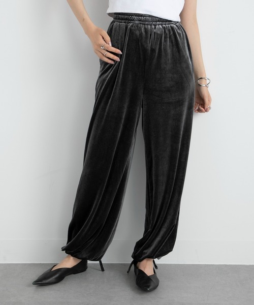 vieux by MAISON BREEZE(ビューバイメゾンブリーズ)の「【vieux by MAISON BREEZE】イージーベロアパンツ Easy velour pants(その他パンツ・レディース・ライトベージュ/チャコールグレー/ダークブラウン・FREE)」の14枚目の写真