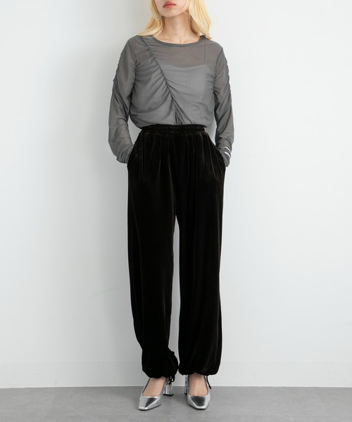 完売！liten リテン Velour easy pants ベロアパンツ2