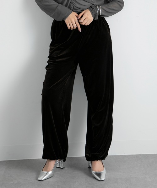 セール】【vieux by MAISON BREEZE】イージーベロアパンツ Easy velour