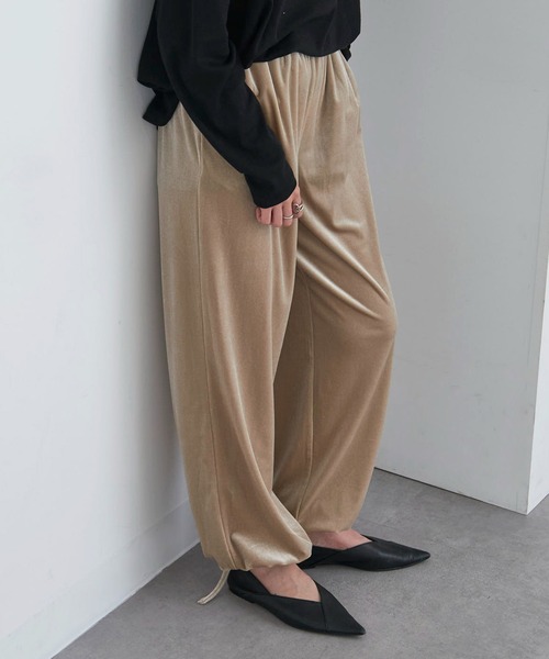セール】【vieux by MAISON BREEZE】イージーベロアパンツ Easy velour