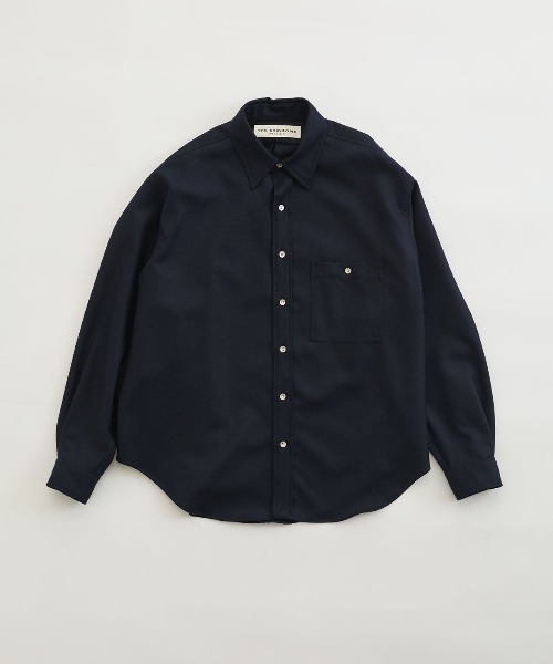 THE SHINZONE(ザ シンゾーン)の「WOOL DADDY SHIRT(シャツ/ブラウス・レディース・グレー/ベージュ/ネイビー・FREE)」の3枚目の写真