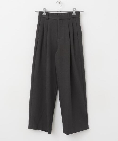 URBAN RESEARCH DOORS(アーバンリサーチドアーズ)の「『UR TECH SMOOTHLUXE』ワイドトラウザー(その他パンツ・レディース・チャコールグレー/アイボリー・SMALL/MEDIUM)」の22枚目の写真