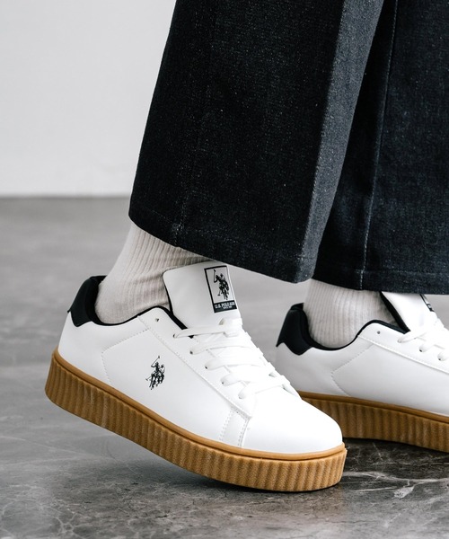 U.S. POLO ASSN. ユーエスポロアッスン 厚底ボリュームソールレースアップスニーカー（スニーカー）｜U.S. POLO ASSN.（ユーエスポロアッスン）スニーカー