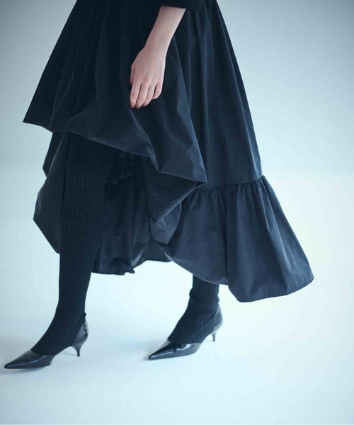 sea タイプライタードレープスカート SEA TYPEWRITER DRAPE SKIRT