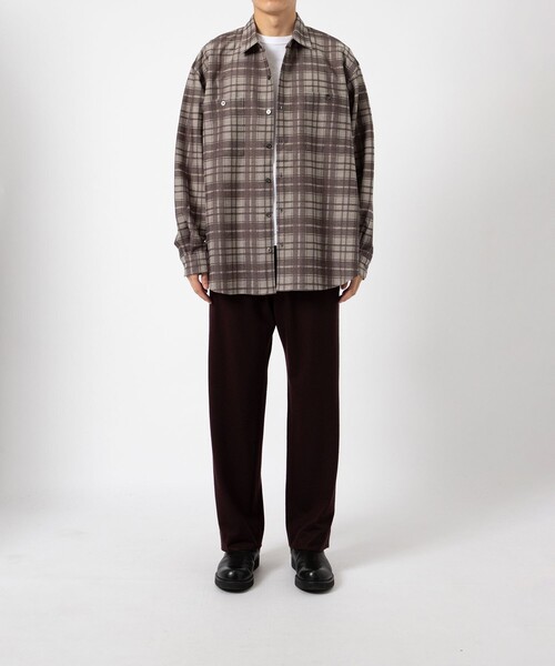 KANEMASA PHIL.(カネマサフィル)の「【KANEMASA PHIL./カネマサフィル】Check Jersey Shirt(シャツ/ブラウス・メンズ・ベージュ/グリーン・S/M)」の13枚目の写真