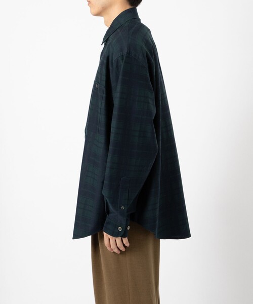 KANEMASA PHIL.(カネマサフィル)の「【KANEMASA PHIL./カネマサフィル】Check Jersey Shirt(シャツ/ブラウス・メンズ・ベージュ/グリーン・S/M)」の15枚目の写真