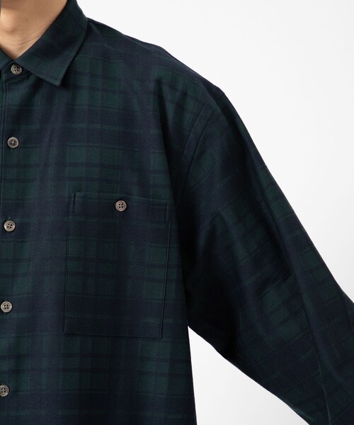 KANEMASA PHIL.(カネマサフィル)の「【KANEMASA PHIL./カネマサフィル】Check Jersey Shirt(シャツ/ブラウス・メンズ・ベージュ/グリーン・S/M)」の19枚目の写真