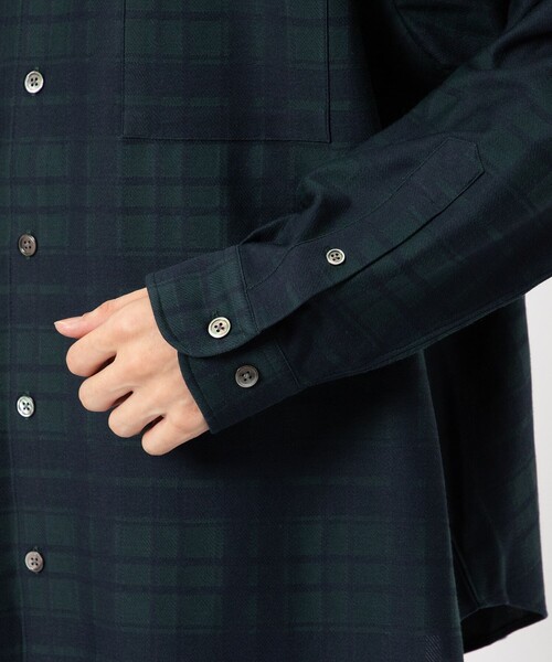 KANEMASA PHIL.(カネマサフィル)の「【KANEMASA PHIL./カネマサフィル】Check Jersey Shirt(シャツ/ブラウス・メンズ・ベージュ/グリーン・S/M)」の20枚目の写真