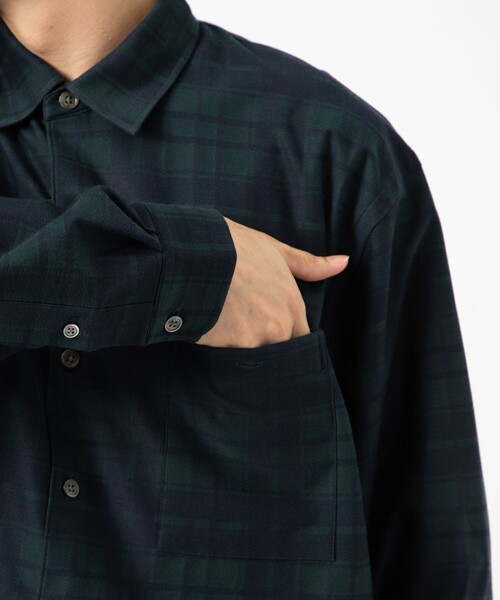 KANEMASA PHIL.(カネマサフィル)の「【KANEMASA PHIL./カネマサフィル】Check Jersey Shirt(シャツ/ブラウス・メンズ・ベージュ/グリーン・S/M)」の21枚目の写真