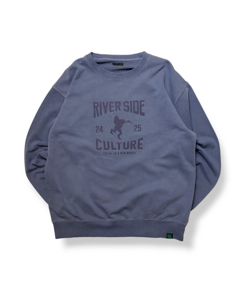 RIVER SIDE CULTURE(リバーサイドカルチャー)の「RIVER SIDE CULTURE/RSCクラッシックトレーナー (M4)(スウェット・メンズ・オートミール/ネイビー・MEDIUM/LARGE/X-LARGE)」の6枚目の写真