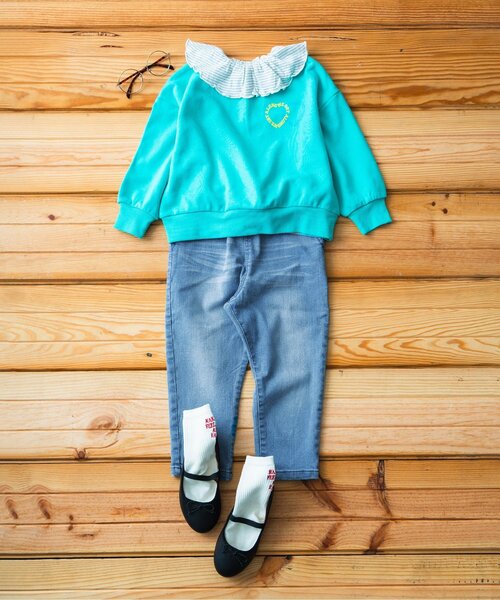 BREEZE(ブリーズ)の「【WEB限定】あったかクライミングテーパードパンツ(その他パンツ・キッズ・サックスブルー/ブルー/ネイビー/ブラック・90/80/100/130/110/120/140/150)」の7枚目の写真