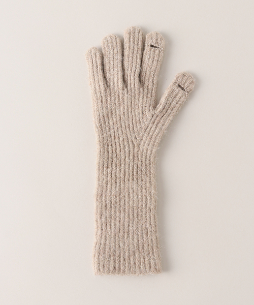 JOINT WORKS(ジョイントワークス)の「Casselini/キャセリーニ ロングニットグローブ(手袋・レディース・ベージュ/ピンク/グリーン/イエロー・FREE)」の5枚目の写真