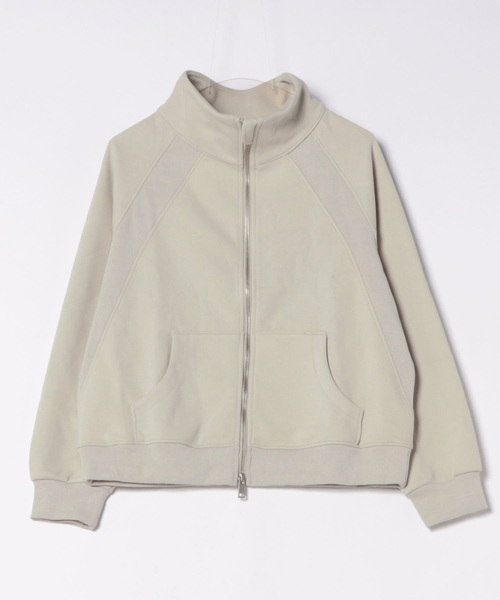 aimoha（アイモハ）の「ハイネックダブルジップスウェットジャケット (LV)（スウェット・レディース・ピンク/ダークグレー/ライトベージュ/グレイッシュベージュ/ダークベージュ・MEDIUM/LARGE/X-LARGE）」の9枚目の写真