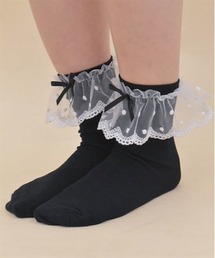 axes femme POETIQUE（アクシーズファムポエティック）の「レースフリルソックス（ソックス/靴下・レディース）」
